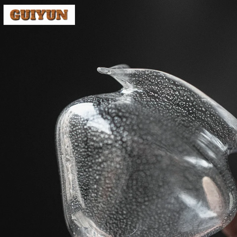 180ml Handmade Blown Sodium Calcium Glass Tea Pitcher Creative Serving Cup Cha Hai Household Justice Cup Teaset Craft Supplies
