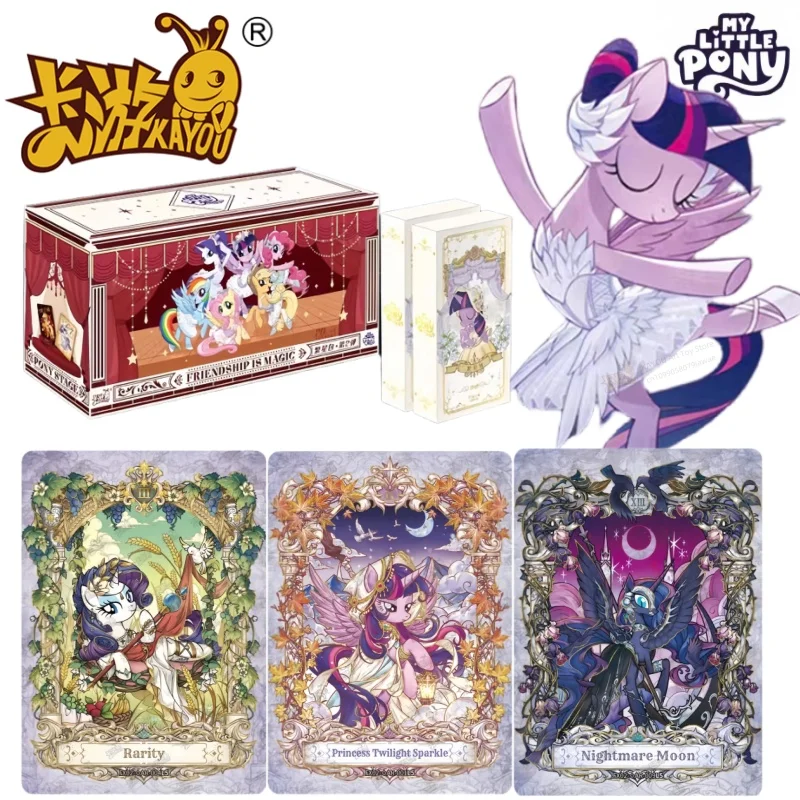 KAYOU Genuine New My Little Pony Friendship Eternal Star Bag 2 Rhythm Moon AR Gilded Decoration OR Collection Card Gift