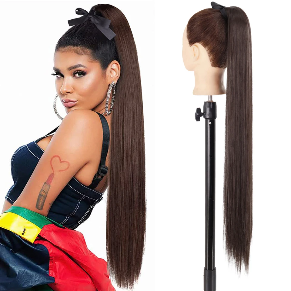 Acquista LISI HAIR Sintetico Artiglio Fai Da Te Coda di Cavallo Estensioni Dei Capelli Grigio Nero Capelli Falsi Codini Per Le Donne Uso Quotidiano in Italia a partire da 6.03