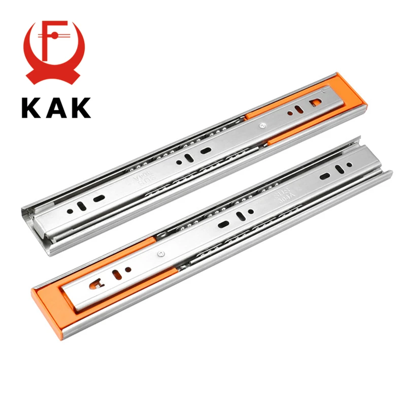 2 Pairs 10 inches 25cm Three Sections Stainless Steel Drawer Track Slide Guide Rail Accessories for Furniture Slide Hardware 2 Pairs 10 inches 25cm Three Sections Stainless Steel Drawer Track Slide Guide Rail Accessories for Furniture Slide Hardware