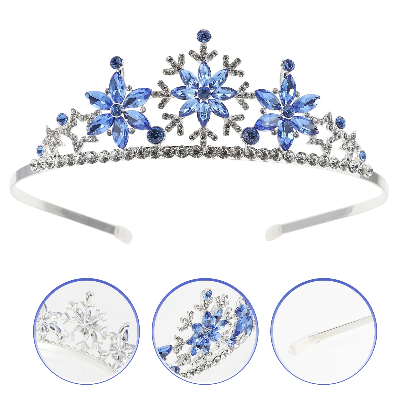 

Christmas Headband Snowflake Snowflake Crown Rhinestone Snowflake Headband Costume Headwear Merry Christmas Xmas Party Favors