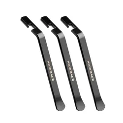 RIDERACE Premium Bike Tire Lever Set - Durable Carbon Steel Tyre Opener and Repair Tool Kit (Black)