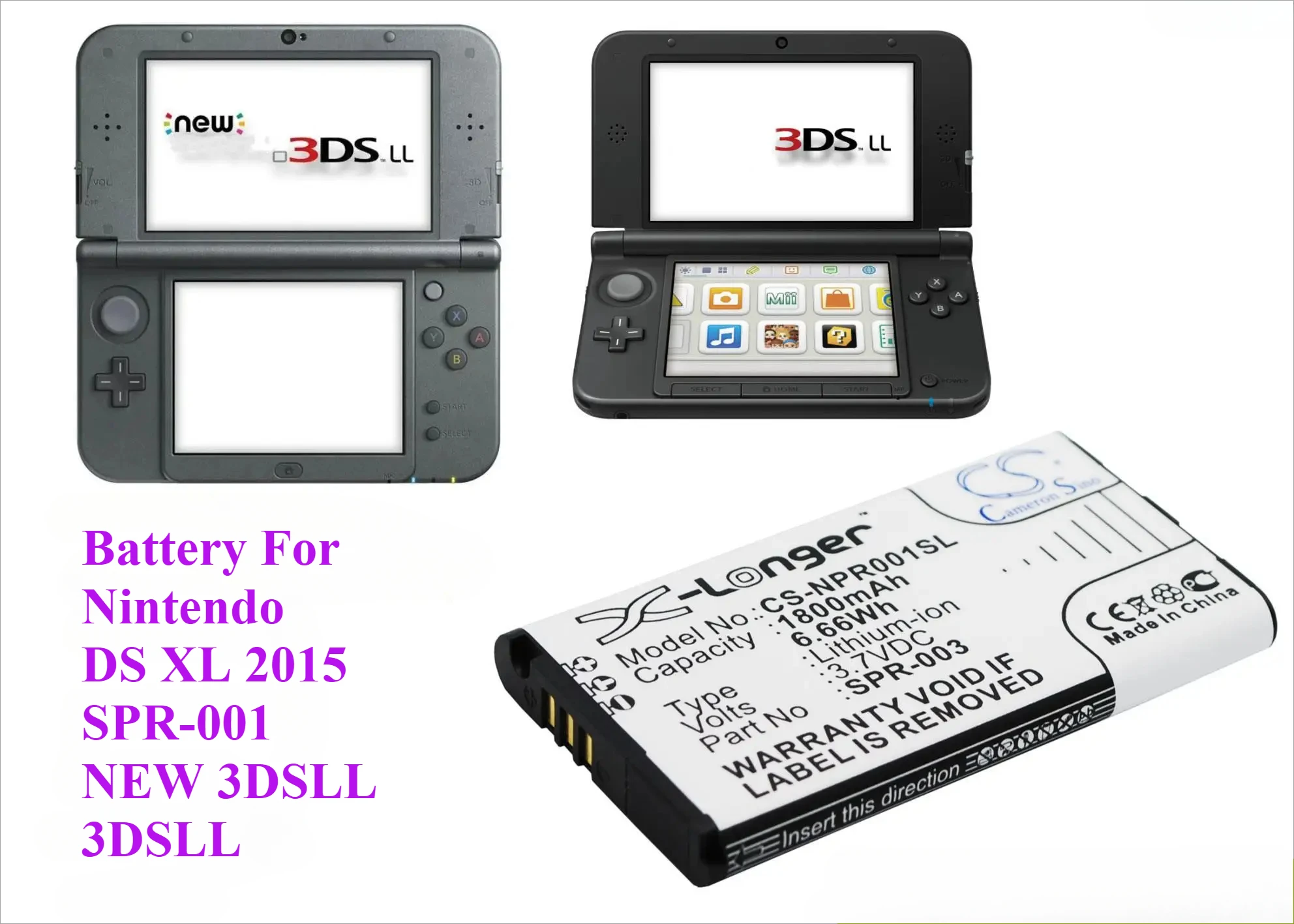 Cameron Sino 1800mAh Battery SPR-003, SPR-A-BPAA-CO for - Main Image