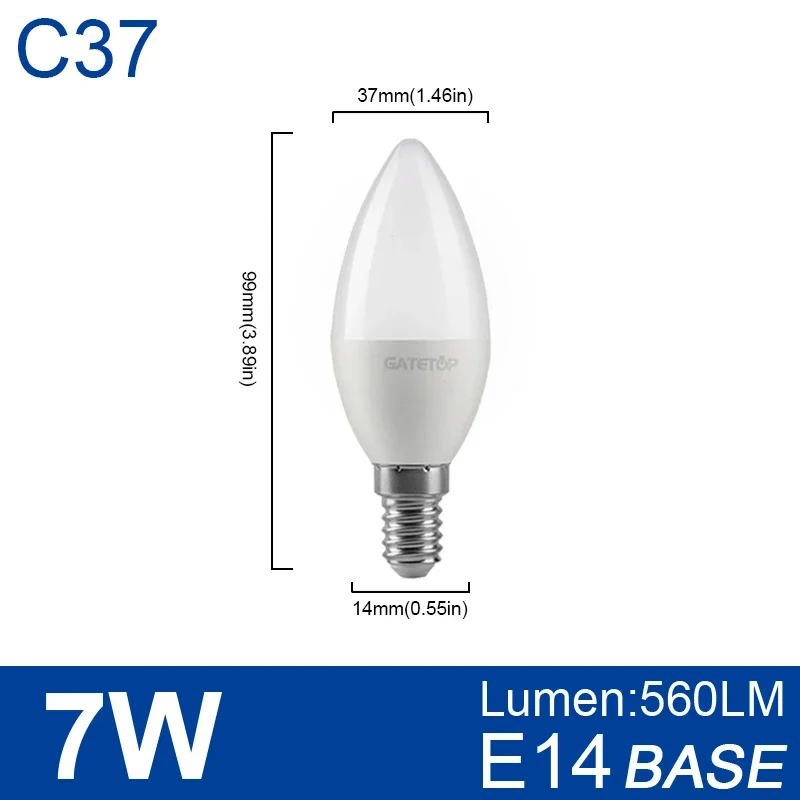 C37 7W E14