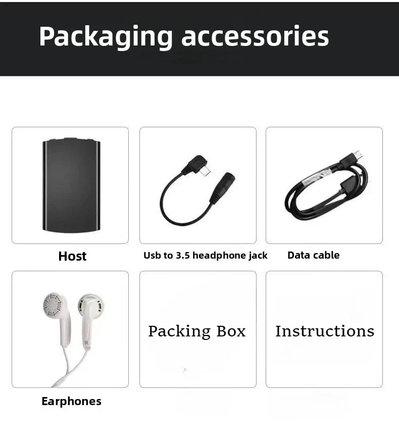 HD Digital Voice Recorder Mini Professional Dictaphone Ultra-Thin Safety Encrypt