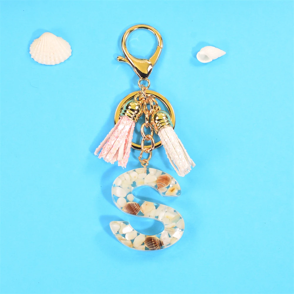 Initial Letter Keychains Alphabet Letters Keyring Keychains Women