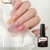 Venalisa Color Rubber Base Coat Jelly Pink Nail Polish 7.5ml Soak Off UV LED Natural Nude Soft Consistency Pastel Nail Manicure 1