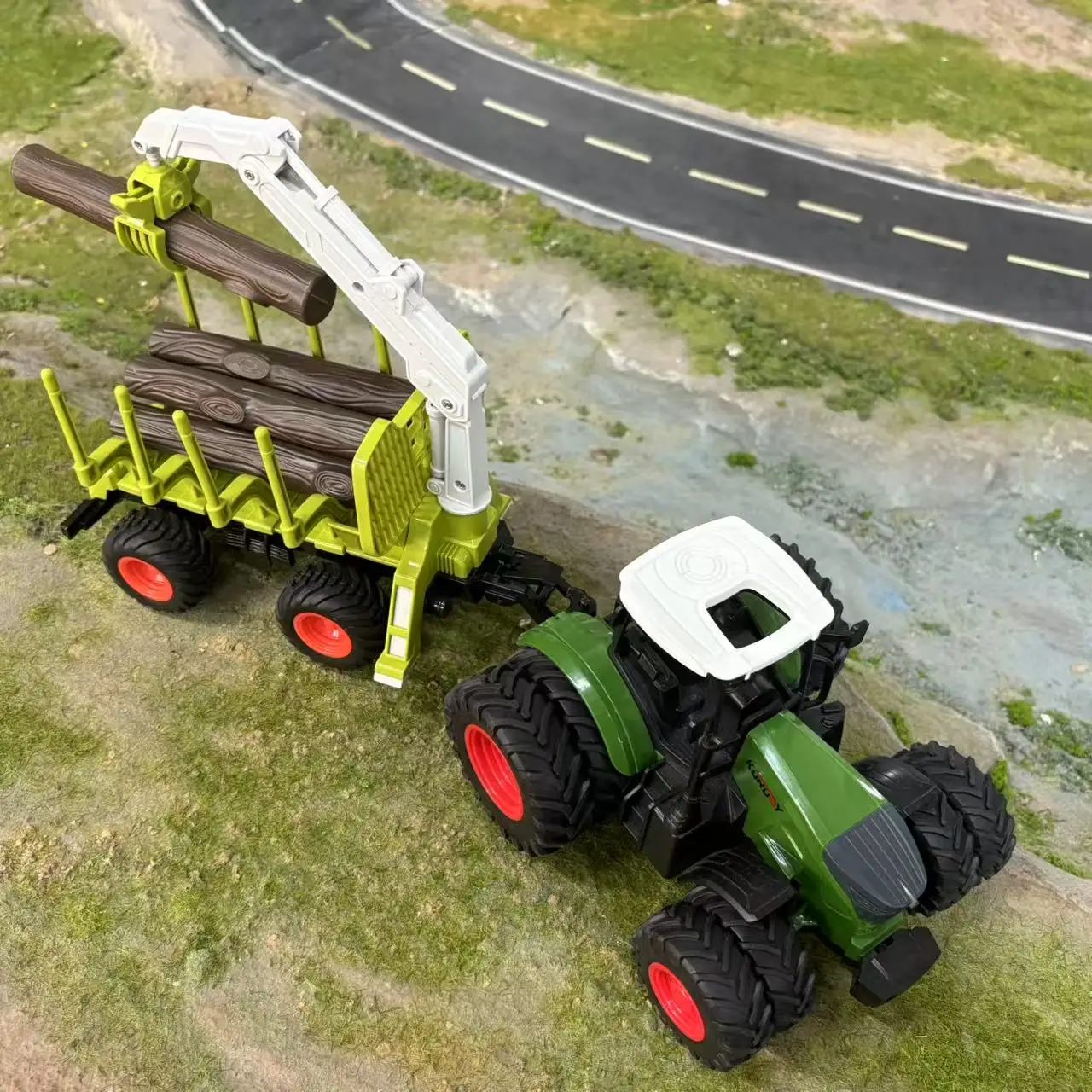Farm-Themed Toy Truck Set with Accessories