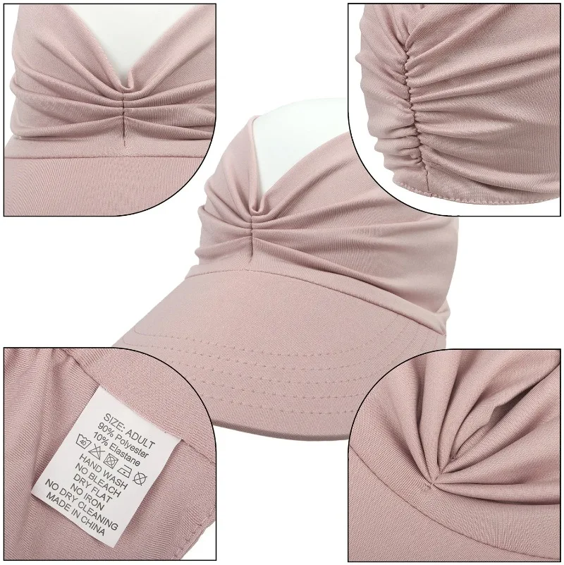 Women Beach Sun Hat Spring and Summer New Empty Top Sun Hat Ladies Outdoor Sports Sun-protection Cap Outdoor Running Cap