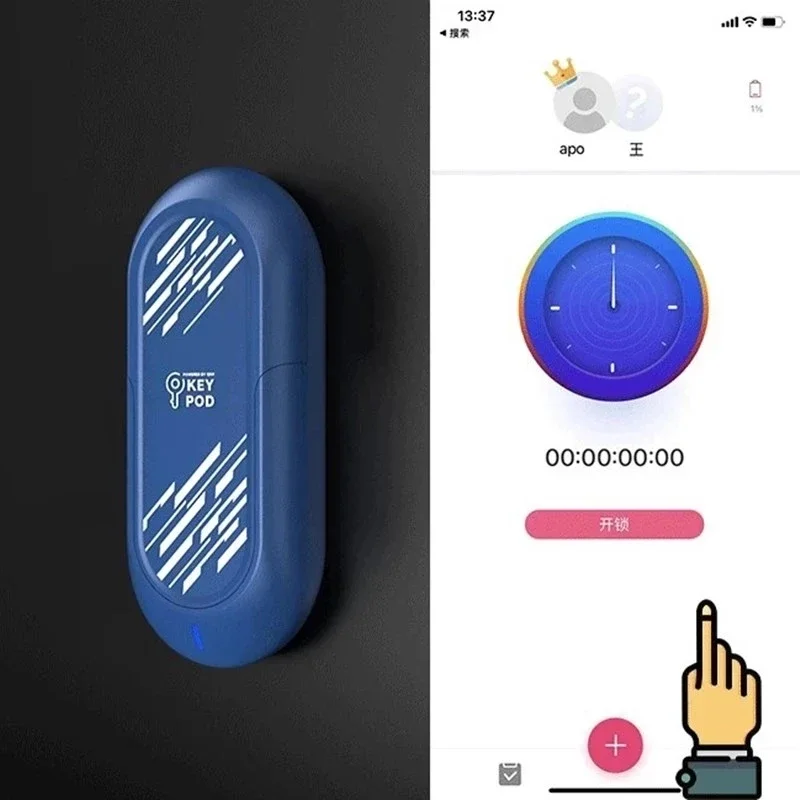 Locklink penis chastity cage chastity lock sex toy chastity cage accessory Chastity Device Key Safe Box Remote Storage QIUI APP Chastity Lock Outdoor Intelligent Control Cock Cages Accessories