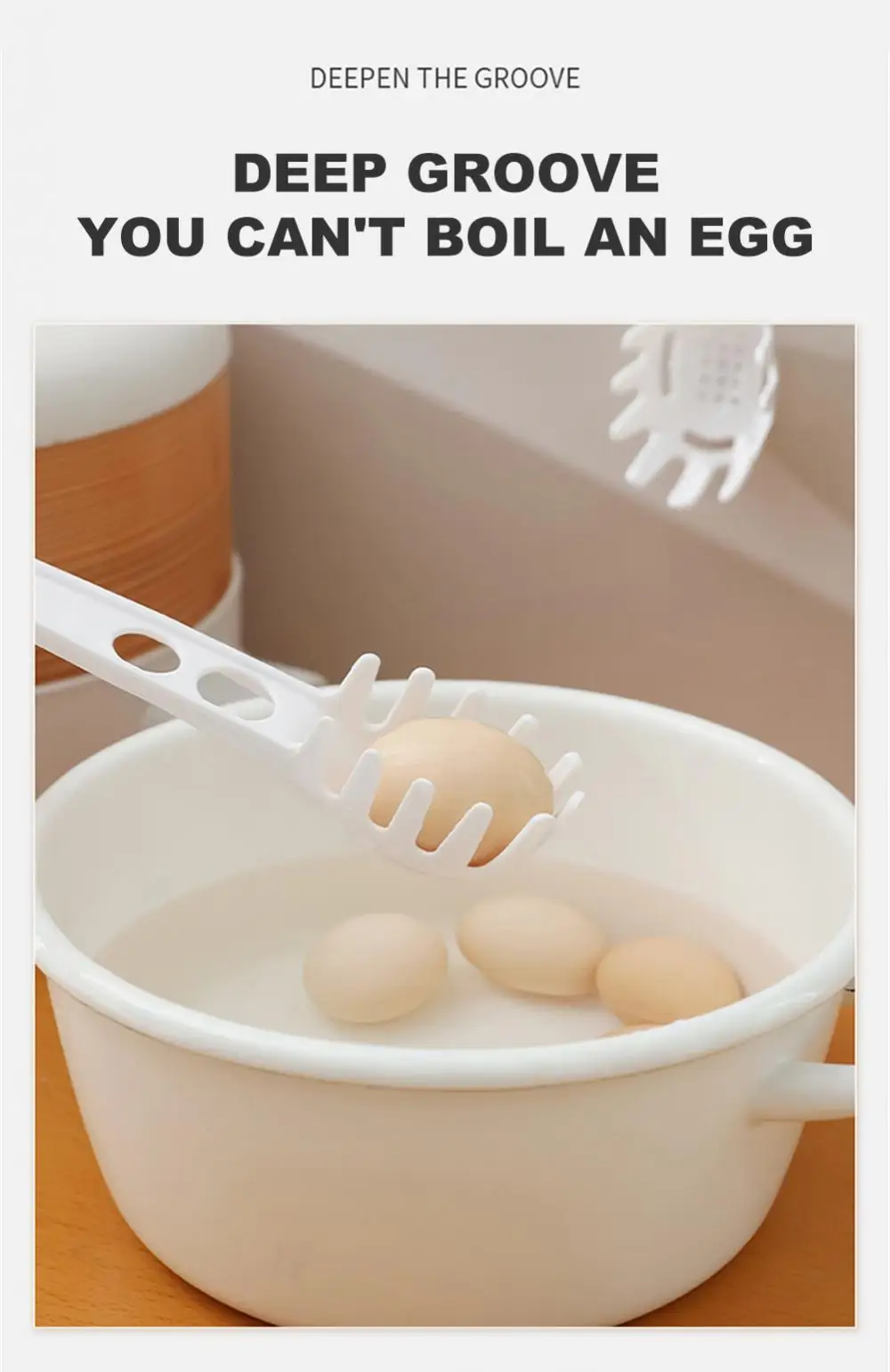 S4f4c810a19e04c70aff96eb19b477f7eJ Durszlak do makaronu Spaghetti separacja żółtka gałka do jaj Separator białka filtr z tworzywa sztucznego łyżka do odpływu akcesoria kuchenne