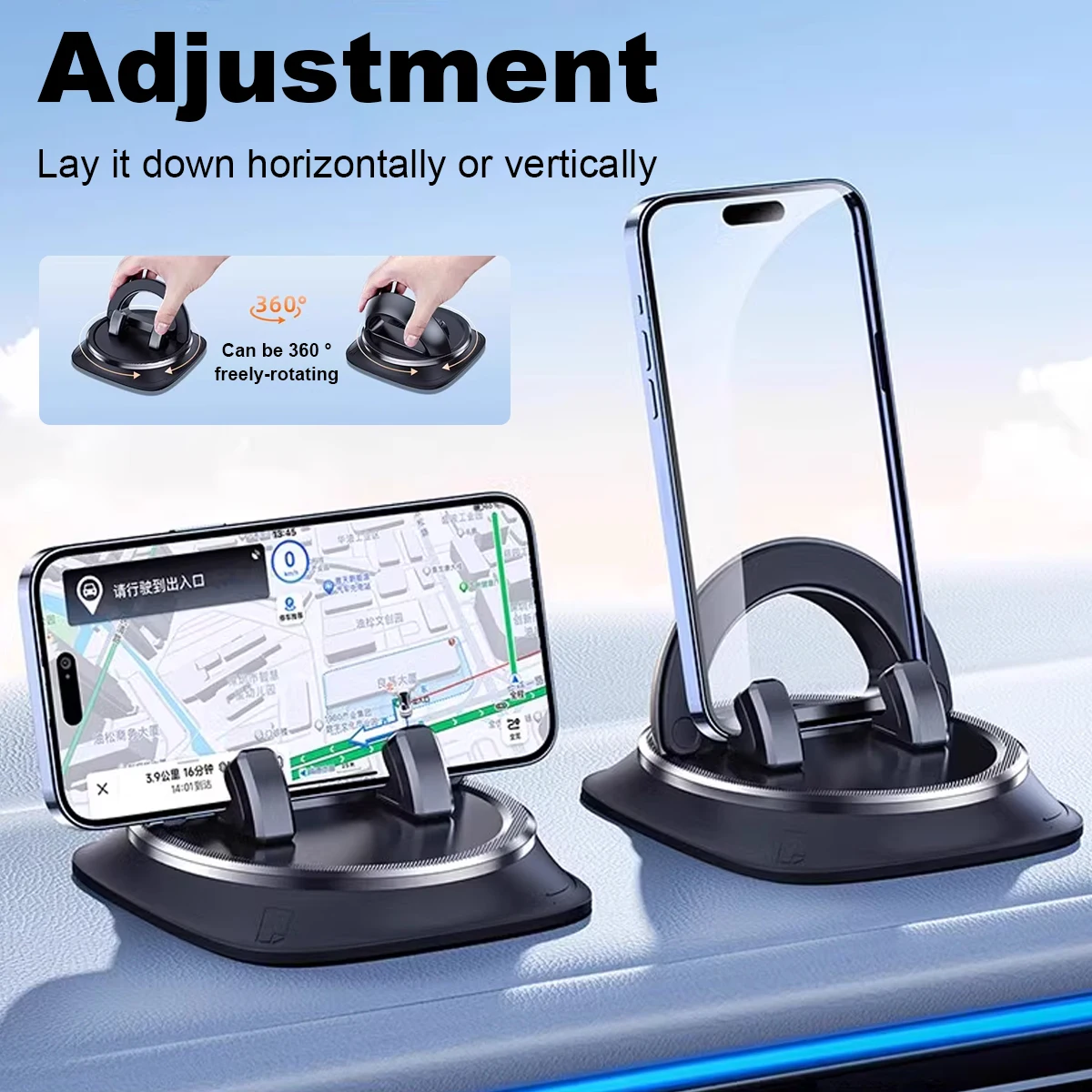 حامل هاتف السيارة 360 ° حامل هاتف محمول قابل للدور...