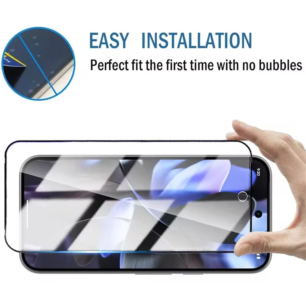 Premium 5-Pack Clear Tempered Glass Screen Protector Film Cover