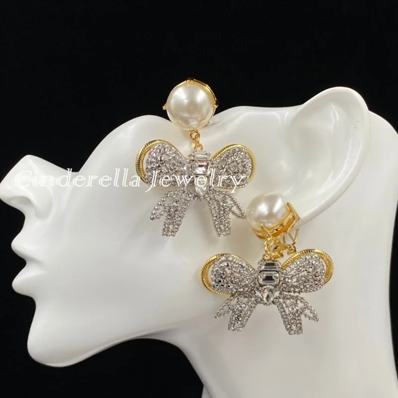 2024 New Crystal Splicing Popular Jewelry Women's Earrings