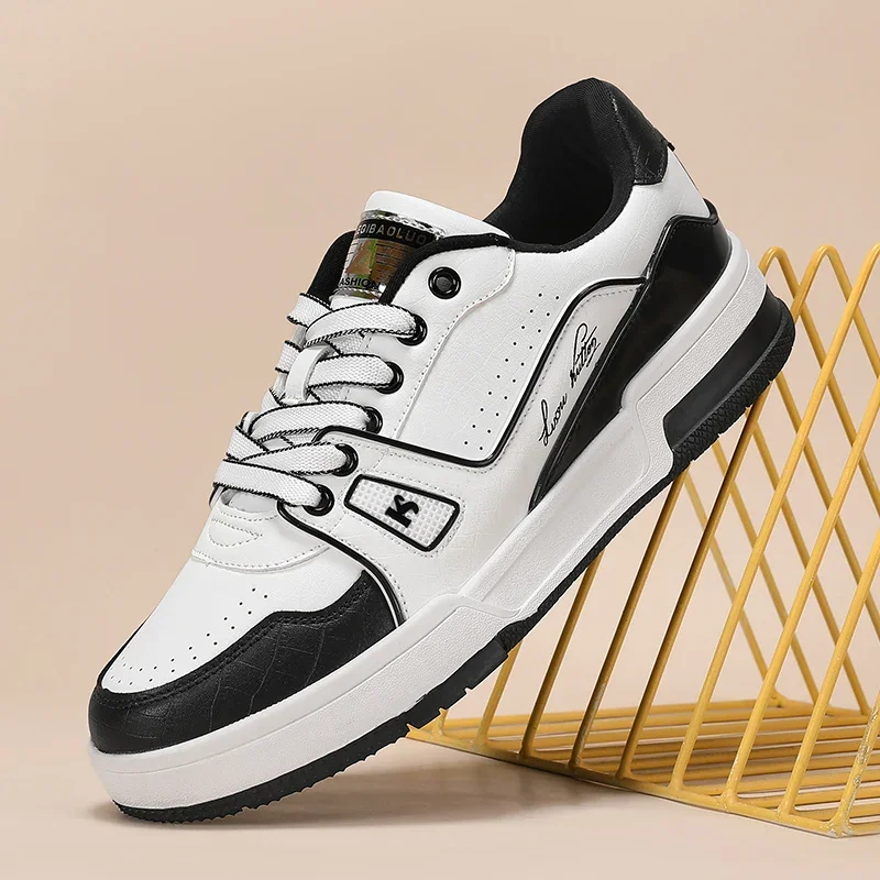 

New Trend Fashion Young Boy Casual Shoes Leather Sport Casual Shoe Comfortable Walking Shoes Men Good Quality Adult Casual Shoes
