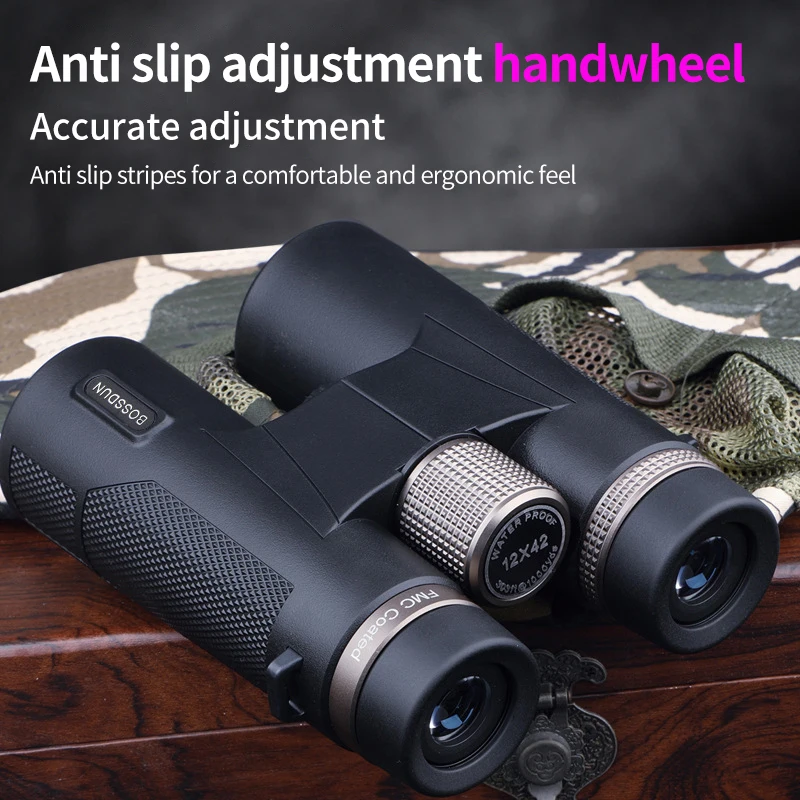 12x42 Professional Binoculars ED Lens BAK4 Prism Waterproof  Metal Telescope Outdoor Bird watching Camping Traveling viewing 3