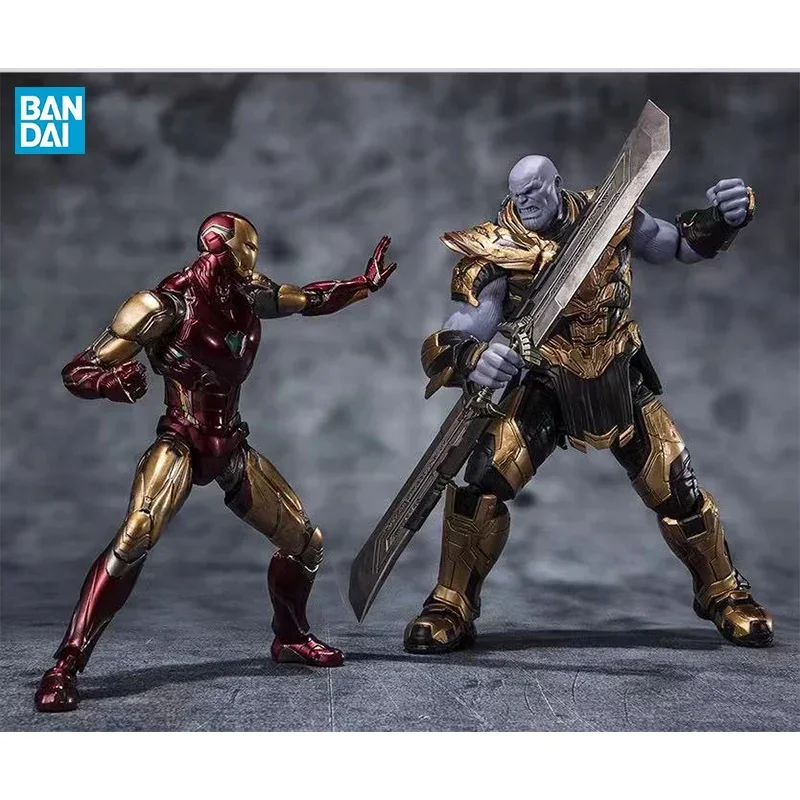 

100% Original S.h.figuarts Avengers Endgame Iron Man Mk85 Thanos In Stock Anime Action Collection Figures Model Toys