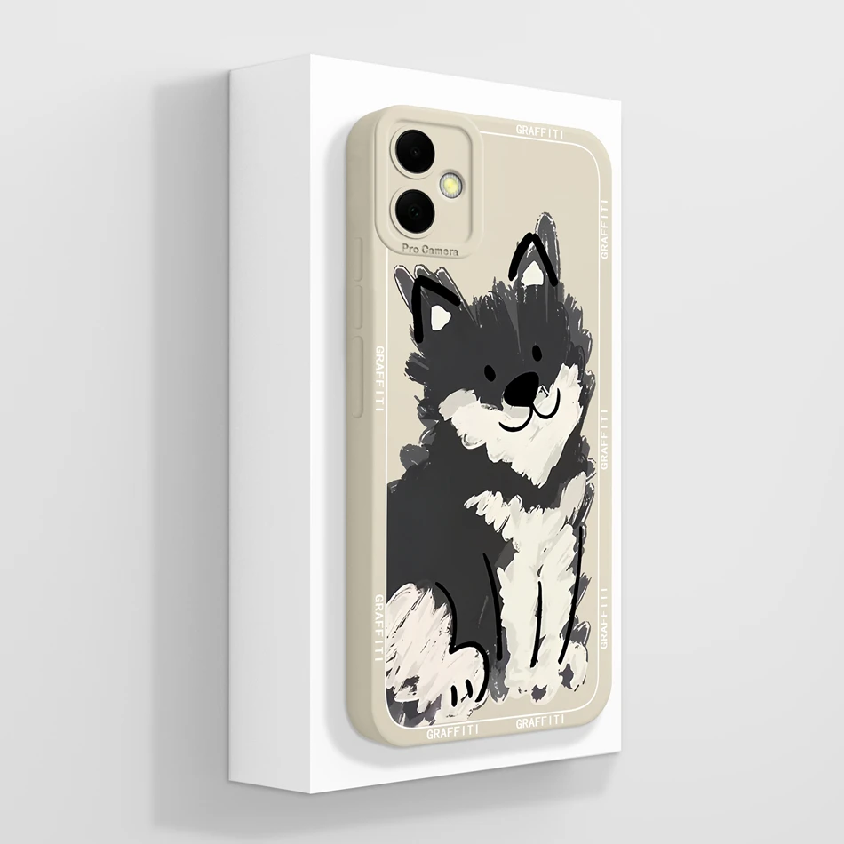 Abstract Design Soft Silicone Bumper Case with Camera Protection