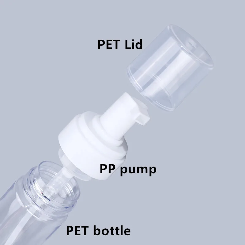 1 Pcs Empty Bottle Travel Soap Bottle Plastic Foam Dispenser Mini Foaming Soap Pump Dispenser for Cleaning