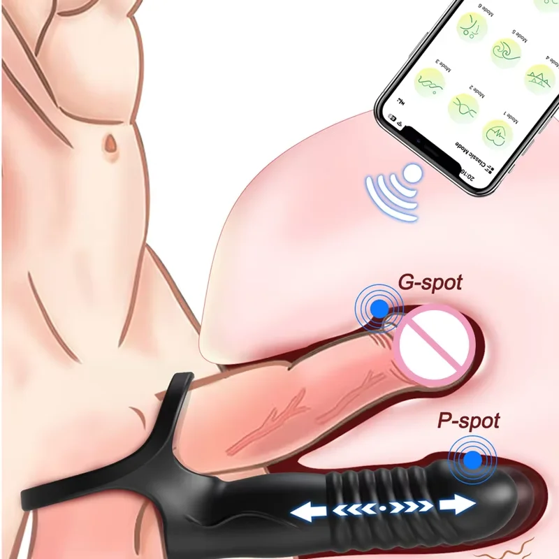 Doppel Penetration Anal Plug Dildo Butt Plug Vibrator Für Männer Strap On Penis Massage Vagina Plugs Erwachsene Sex Spielzeug Für Männer ab 18 + 1