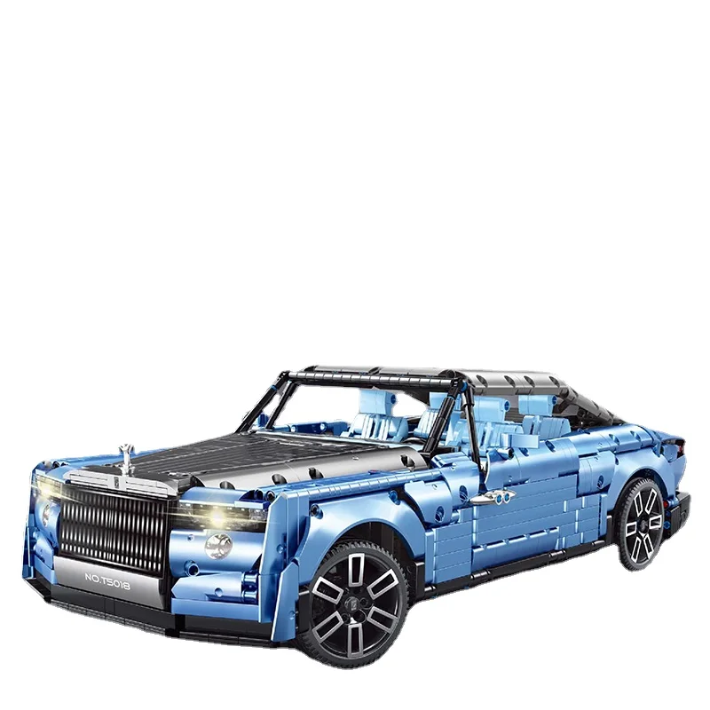 オンラインストア販売店 技術 子供のためのクラシックな高級車の建設 モデルt5018 2903 ブロック 部品 スーパーレース 車 おもちゃ 誕生日プレゼント 1 10 青 激安販売 ストア Signature Johaness Com