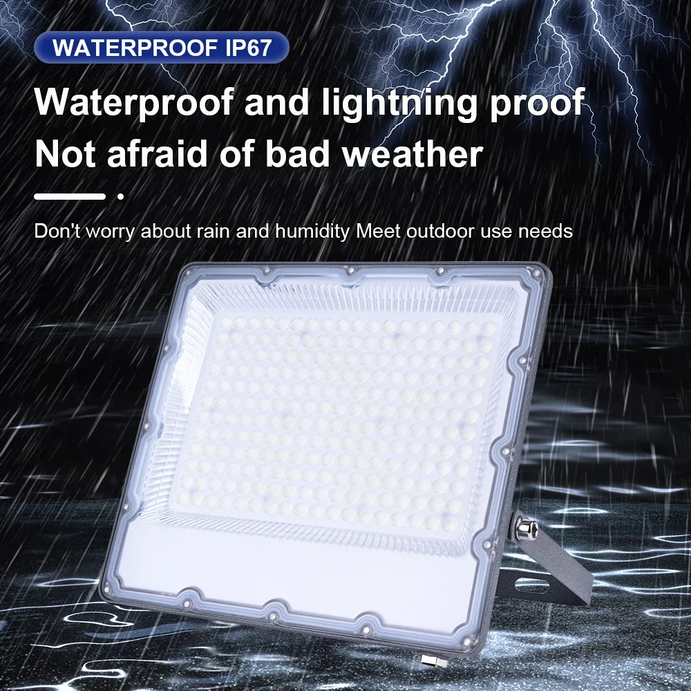 Led Flood Light LED Flood Light AC 220V 100W 200W 300W 10W 20W 30W 50W IP66 Waterproof LED Spotlight Floodlights Garden Street Gate Wall