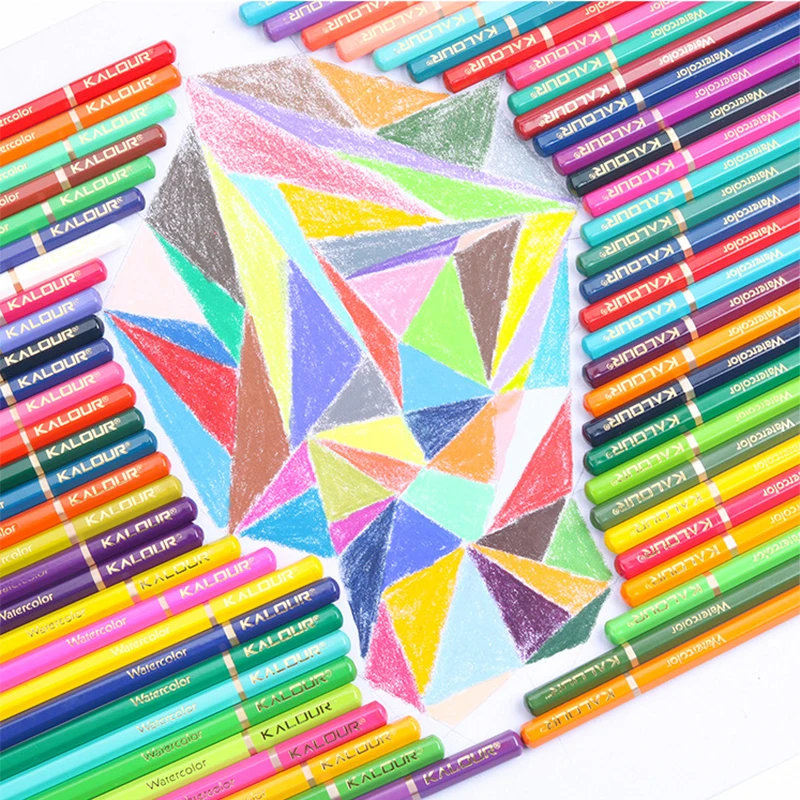 KALOUR Artist's Professional Oil Colored Pencil Set - Premium Coloring and Sketching Art Supplies