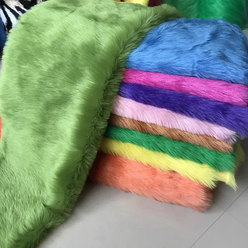 

160cmx90cm 2cm pile plush fur fabric counter decoration pad background cloth costume toy doll diy handmade fabric for patches