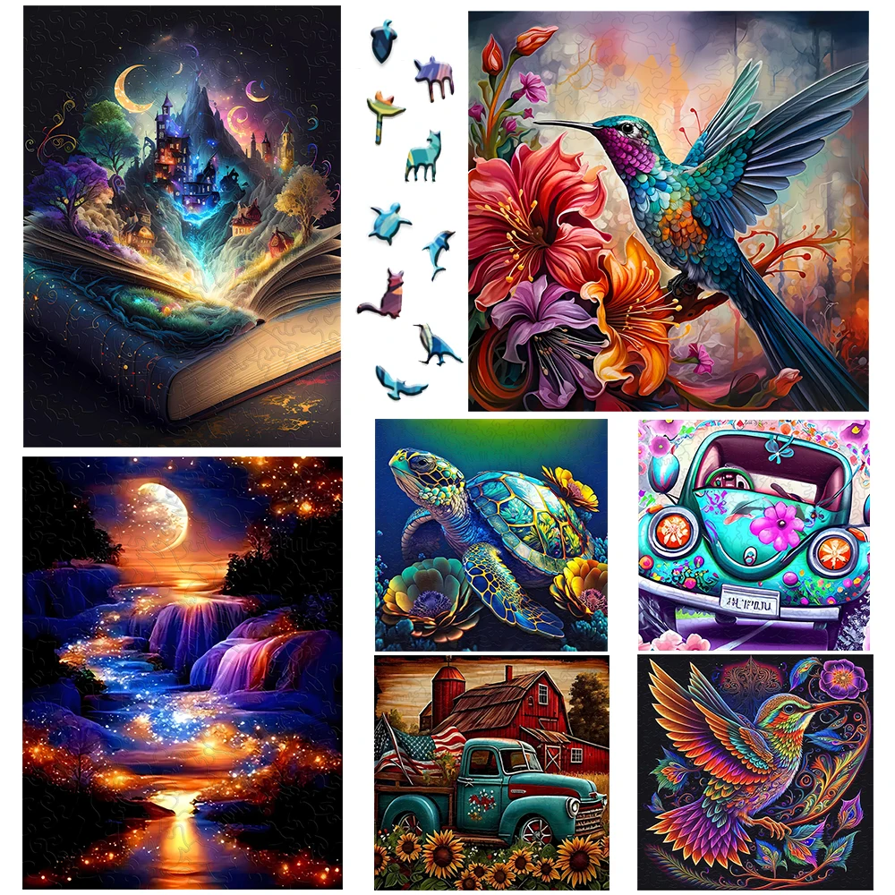 Wooden Jigsaw Puzzles Wooden Puzzle Toys Jigsaw Puzzles Educational Puzzles For Adults And Children