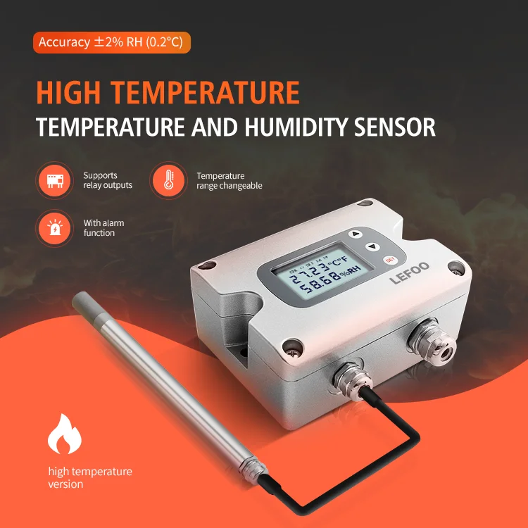 LEFOO Rs485 창고 커피 콩 온실 재배실 온도 및 습도 센서 송신기
