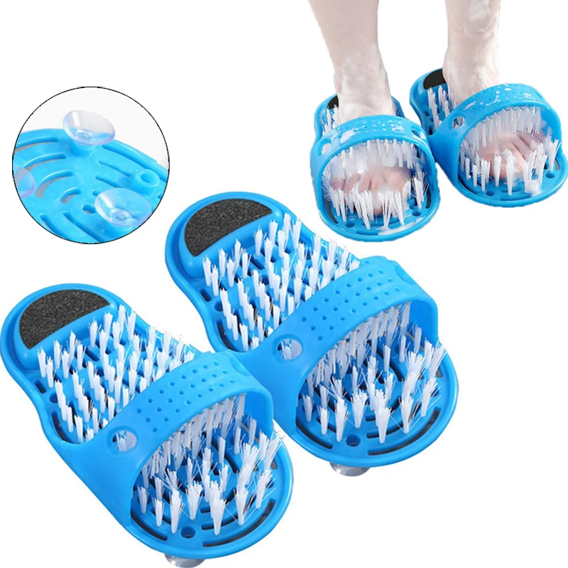 

Bathroom Foot Treatment Massage Brush Shower Feet Cleaner Scrubber Washer Magic Cleaner Household Non-Slip Stone Massage Slipper