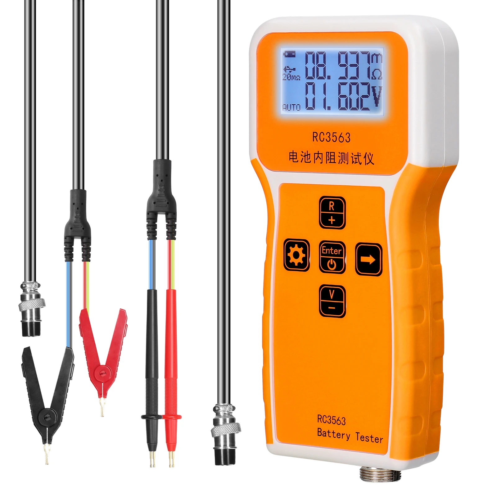 RC3563 200&Omega; 100V Battery Internal Resistance Voltage Tester 3-digit Display Battery Tester High-precise True Four-wire AC