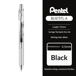 EnerGel Limited Edition Gel Pen - Vibrant Colors, 0.5mm Needle Tip, High - Capacity (Black Pen(Black Ink))