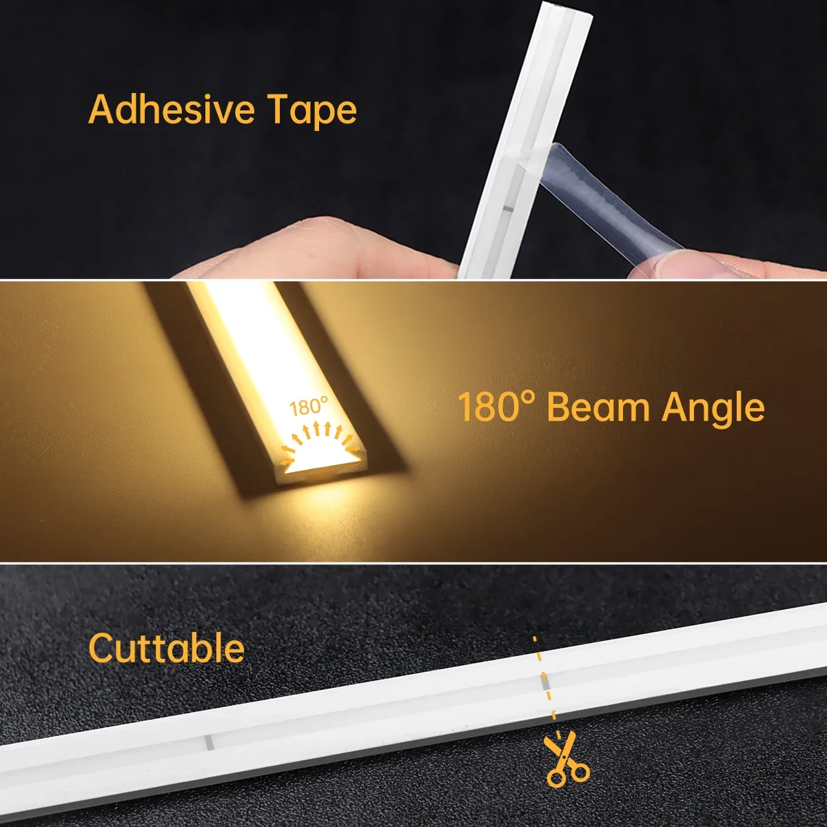Ultra Bright LED Strip Light with Pure Silicone Tube and Bluetooth APP Control