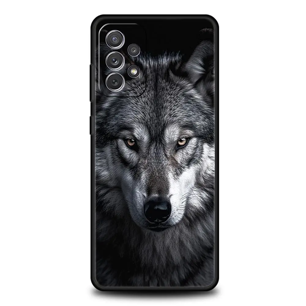 Wolf Design Protective Phone Case - Artistic Wild Spirit Cover