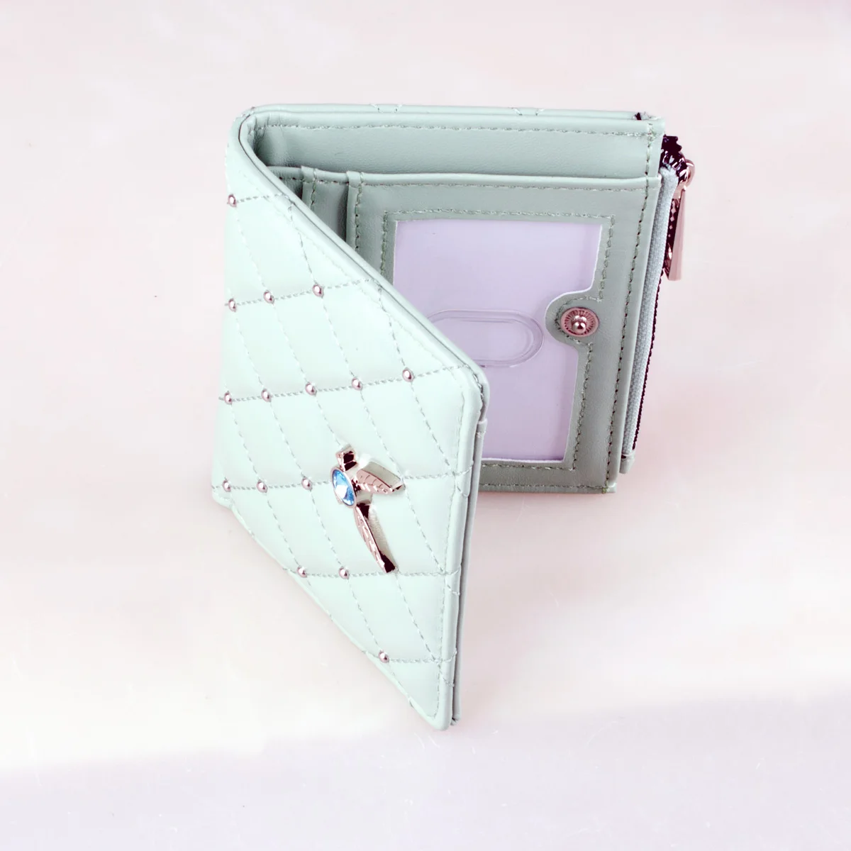 High quality willow nail two fold women's wallet, fashionable and personalized women's zero wallet card holder