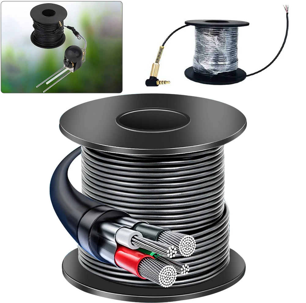 Fishing Camera Cable 15/20/30/50m Fishing Finder Camera Cable Data Line For Underwater Accessories
