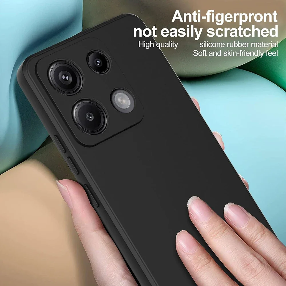 Ultra Thin Matte Soft Silicone Black TPU Back Cover