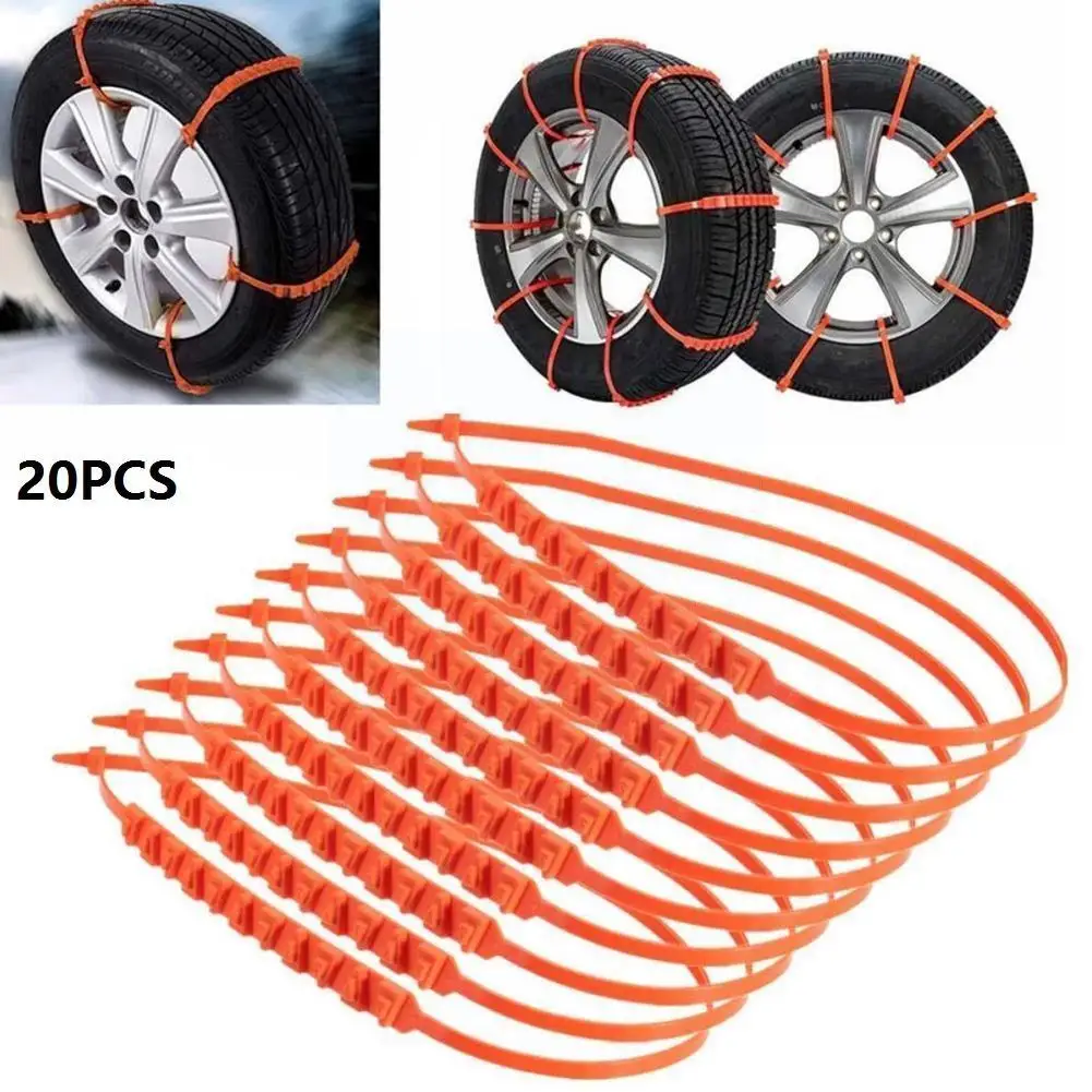 20 шт. универсальные автомобильные цепи для шин ледяная грязь дорожная