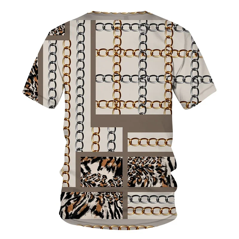 Luxus Barock Stil 3D Druck männer T-shirts Mode Rundhals Kurzarm Lose Tops Tees Übergroßen Männer Kleidung 6XL 2023 neue – Detail 14