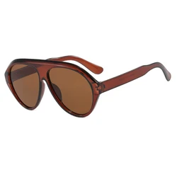 Oversized Fashion Aviator Sunglasses - Unisex UV400 Protection (E)