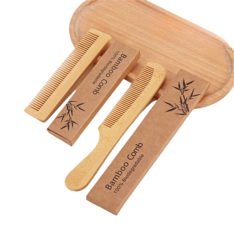 Wooden Comb Bamboo Massage Hair Combs Natural Anti-static Hair Brushes Hair Care Massage Comb Men Hairdressing Styling Tool