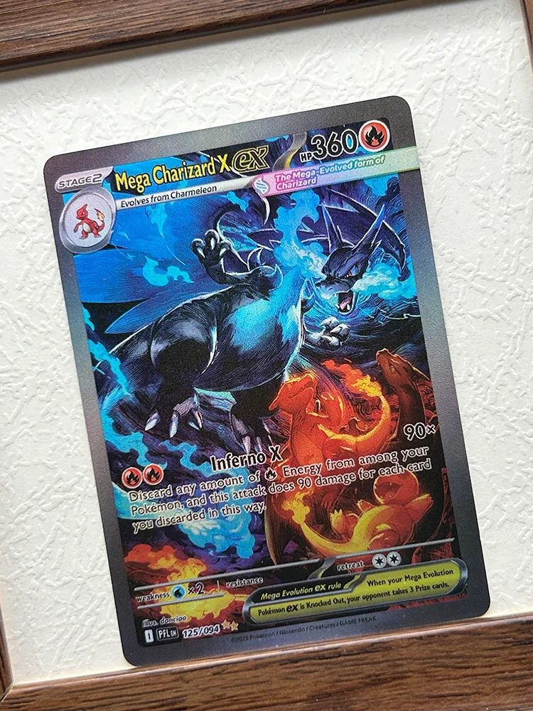 DIY Special Illustration Rare Gem Mega Charizard X Ex Trading Card - Hobby Collection