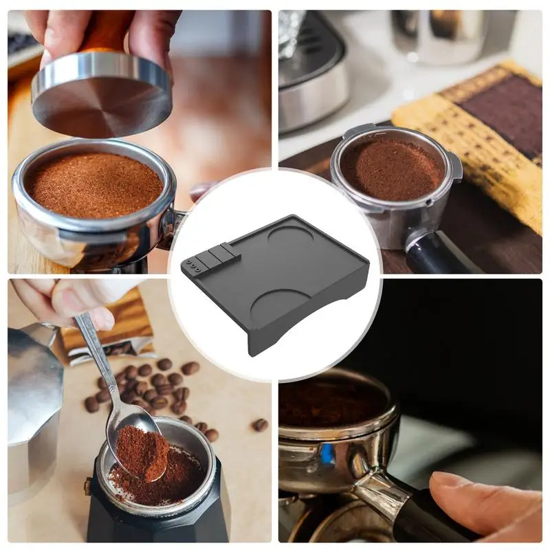 Espresso Tamper Mat 7.6x5.7 Inch Espresso Silicone Tamper Mat Food Safe Heat Resistant Coffee Tamper Mat For Portafilter Barista