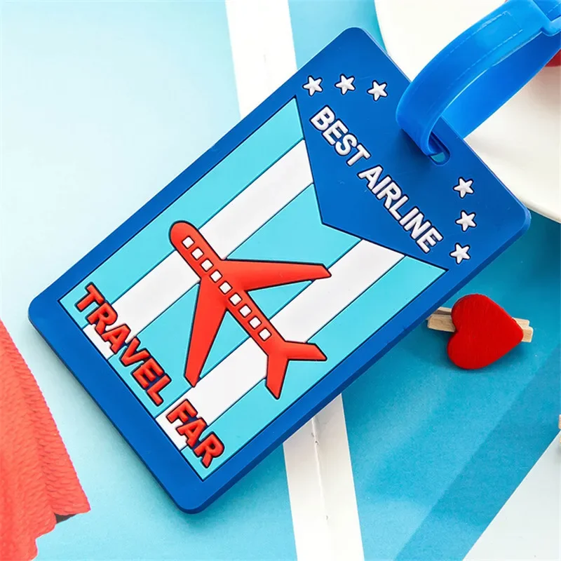 Creative Animal Cartoon Luggage Tag - Silica Gel Suitcase ID Holder with Address Label