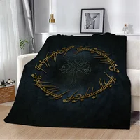 The Lord of the Rings Soft Blanket King Size Hairy Blankets for Bed Throw Luxury Bedding Home and Decoration Fluffy Plaid Knee & 1