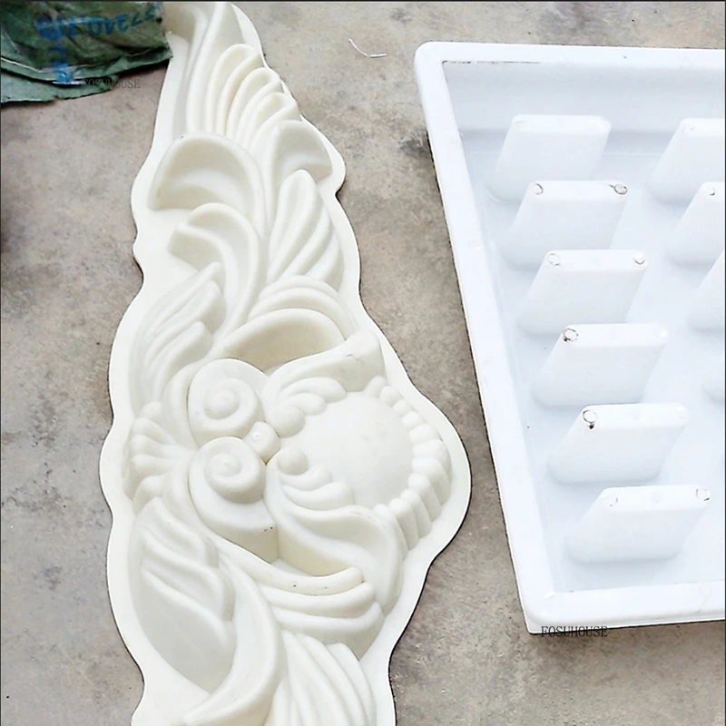 European Roman Column Pediment Mold Villa Exterior Wall Decoration Light Luxury Simple Decoration Cast-in-place Cement Template