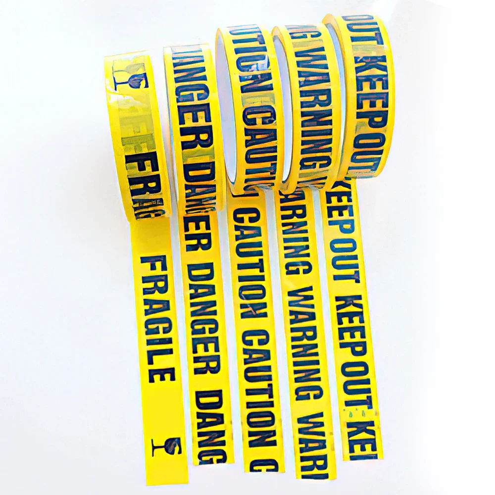 1 Roll Warning Tape "KEEP OUT,WARNING,CAUTION,DANGER,FRAGILE" Alarm Words 24mm*25m Adhesive Sticker Garden Warehouse Store Mall