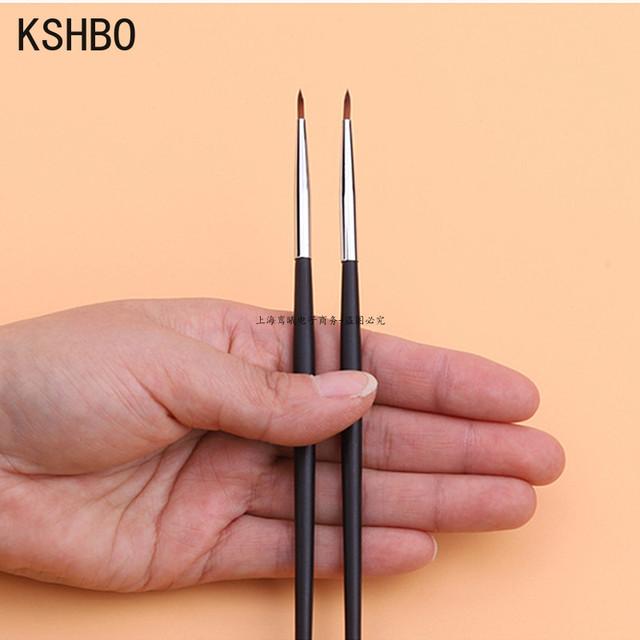 KSHBO 2pcs/set Brow Contour Brush Eyebrow Eyeliner Brush Portable Small Angled Eyebrow Liner Brush Women Makeup Cosmetic Tools - 07 2pcs