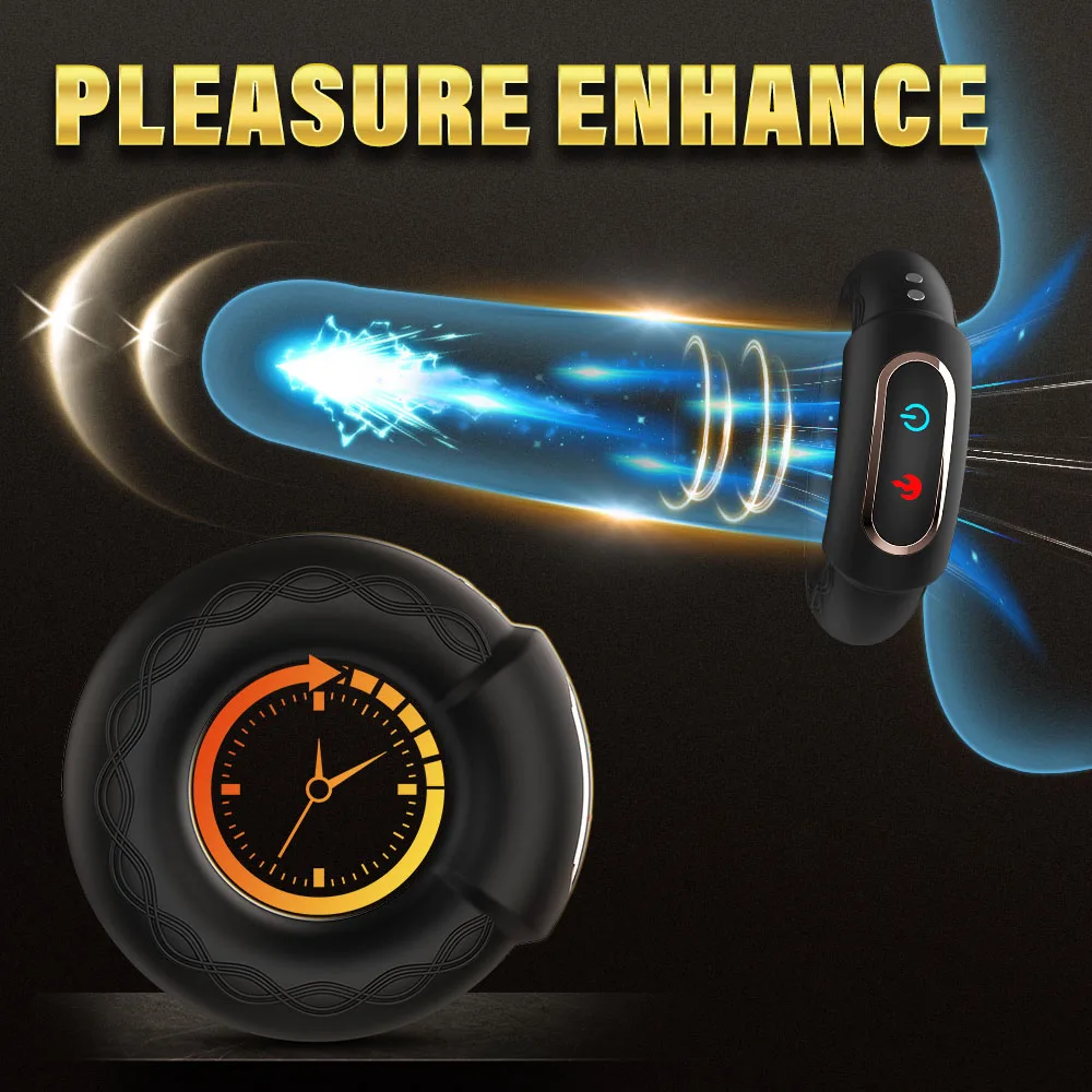 Heating Cock Penis Vibrating Ring for Man Cockrings Male Delay Ejaculation Massager Long Lasting Erection Sex Toy Vibrator S4f4eafe53c4f4e21ab08f5847668ea30i
